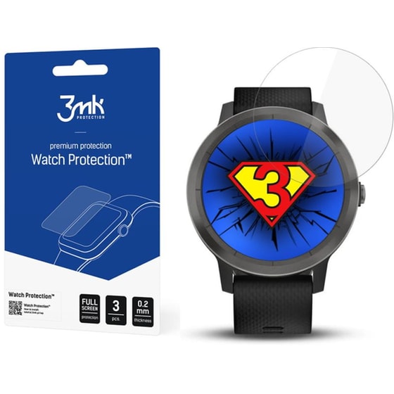 Προστασία Οθόνης 3MK Watch ARC για Garmin Vivoactive 3 (3τμχ) image 0