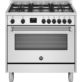 BERTAZZONI MPL96L1EXC 117 Lt Inox Μεικτή Κουζίνα Αερίου
