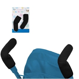 Kiokids Κάλυμμα Για Χερούλια Καροτσίου 2τμχ Μαύρο - 2307