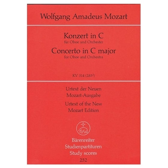 Βιβλίο Για Σύνολα Barenreiter Mozart - Concerto In C Major Oboe Kv314 [pocket Score] image 0