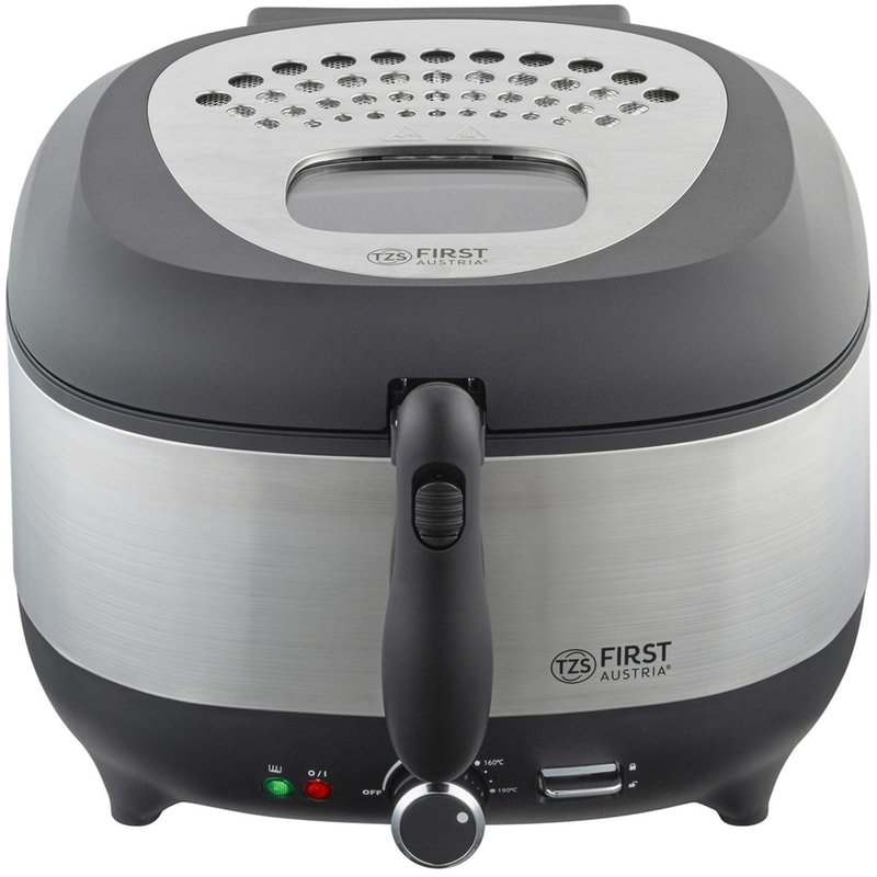 FIRST AUSTRIA FA-5058-4 1800 W 3.5 L Ασημί/Μαύρο Φριτέζα Λαδιού
