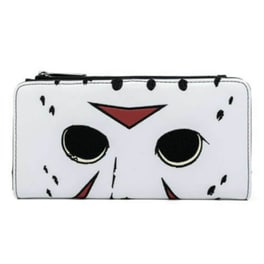 Loungefly Πορτοφόλι Friday The 13th - Jason Voorhees από Δερματίνη με Φερμουάρ - Λευκό