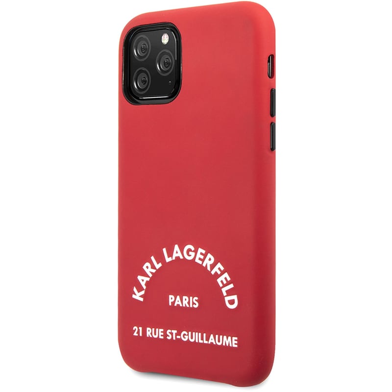 KARL LAGERFELD Karl Lagerfeld “st.guillaume Logo Collection” Θήκη Προστασίας Από Δερματίνη – Iphone 11 Pro (red – Klhcn58nyre)