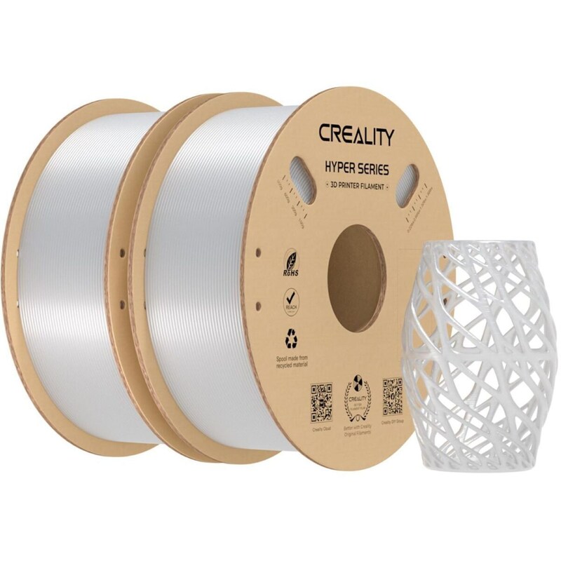 Creality Νήμα 3D Εκτυπωτή PETG 3.0mm 2kg - Ασημί (2τμχ)