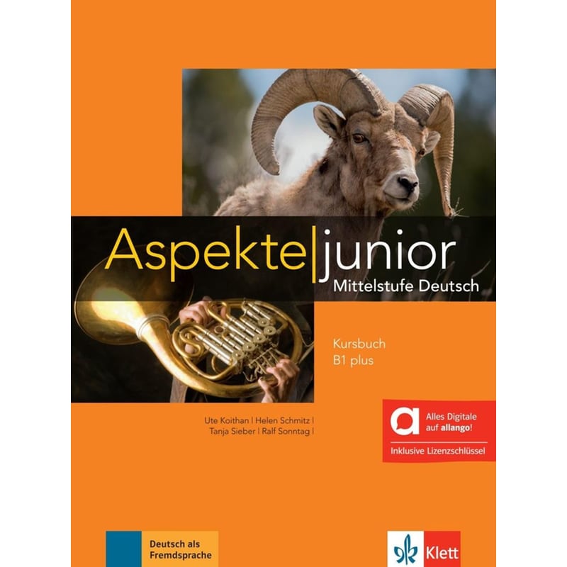 Aspekte junior B1 plus Kursbuch - Hybride Ausgabe allango