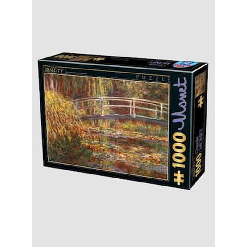 Παζλ Claude Monet: Γιαπωνέζικο Γεφύρι D-Toys (1000 Κομμάτια)
