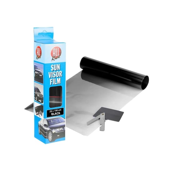 All Ride Solar Αντηλιακή Μεμβράνη Για Παρμπρίζ Αυτοκίνητο Φιλμ Σε Ρολό Black 20x150cm, 76396 image 0
