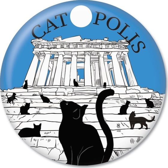 Μαγνήτης GNF THINKOFGREECE Catόπολις 5.9 cm image 0