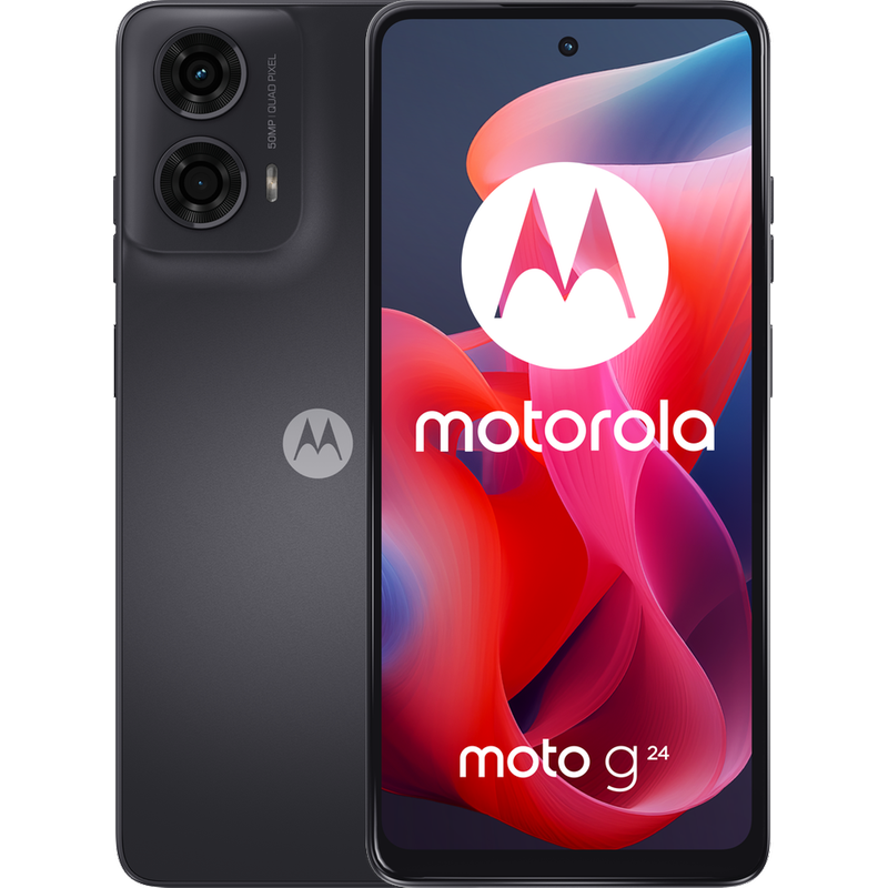 MOTOROLA Smartphone Motorola Moto G24 128GB - Matte Charcoal