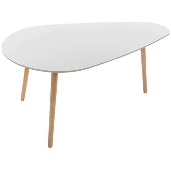 Σετ Τραπεζάκια Σαλονιού Spitishop από MDF 2 Τμχ - Λευκό image 2