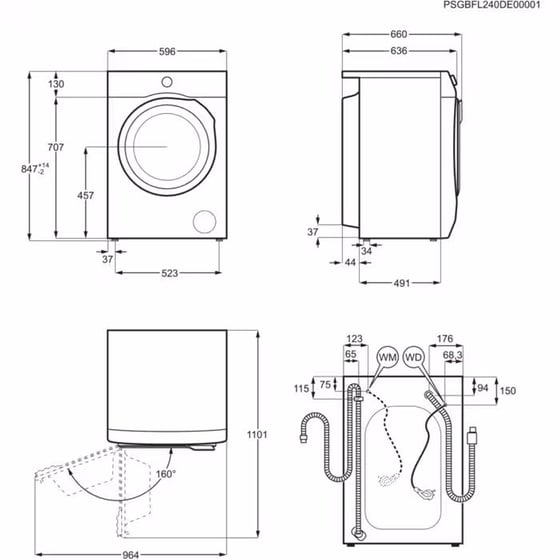 AEG LFR61944UE 9 kg  1.400 Στροφές Λευκό Πλυντήριο Ρούχων image 8