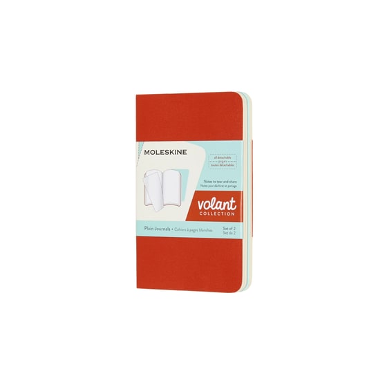 Σημειωματάριο Moleskine Plain Πορτοκαλί Extra Small (2 Τεμάχια) image 0
