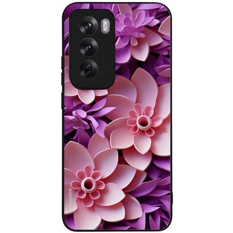 SONIQUE Θήκη Oppo Reno 12 Pro 5G - Sonique 3D Flower Series - Ροζ