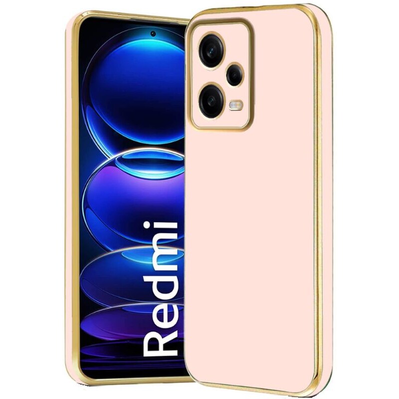 BODYCELL Θήκη Xiaomi Redmi Note 12 Pro Plus - Bodycell Gold Plated - Pink