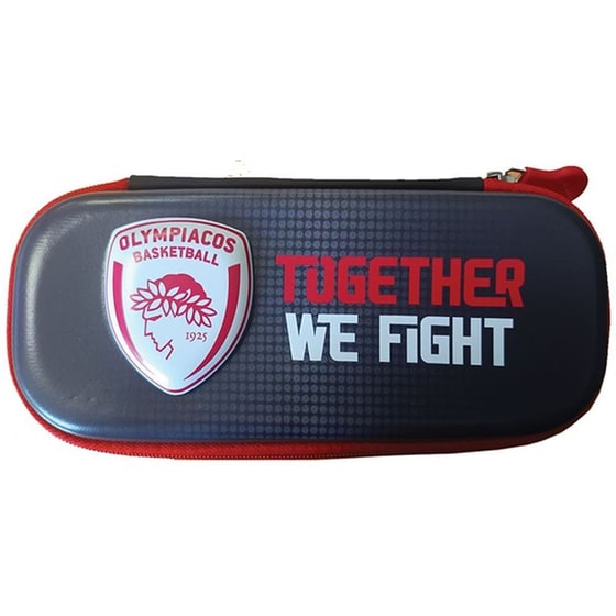 Κασετίνα&nbsp;Οβάλ Χάρτινη Πόλη 3D&nbsp;Ολυμπιακός&nbsp;Μπάσκετ&nbsp;5 image 0
