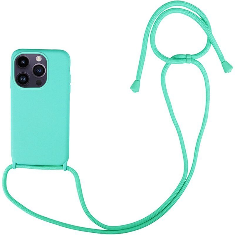 Θήκη Apple iPhone 14 Pro - My Colors με Κορδόνι Carryhang - Γαλάζιο
