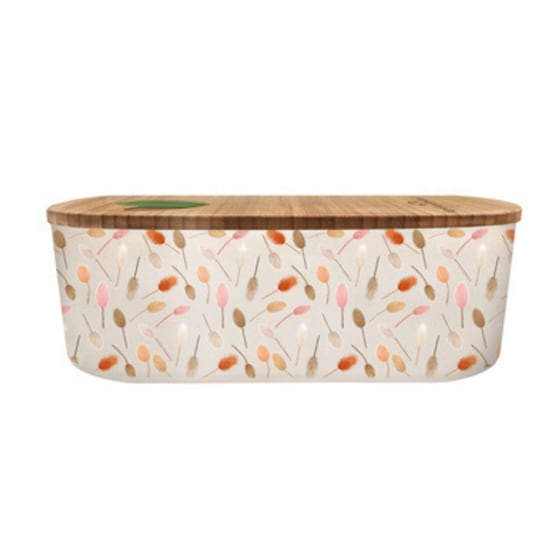 Φαγητοδοχείο Chic Mic Plant Dried Flowers Pattern Πλαστικό 18x9.5x6cm - Καφέ image 0