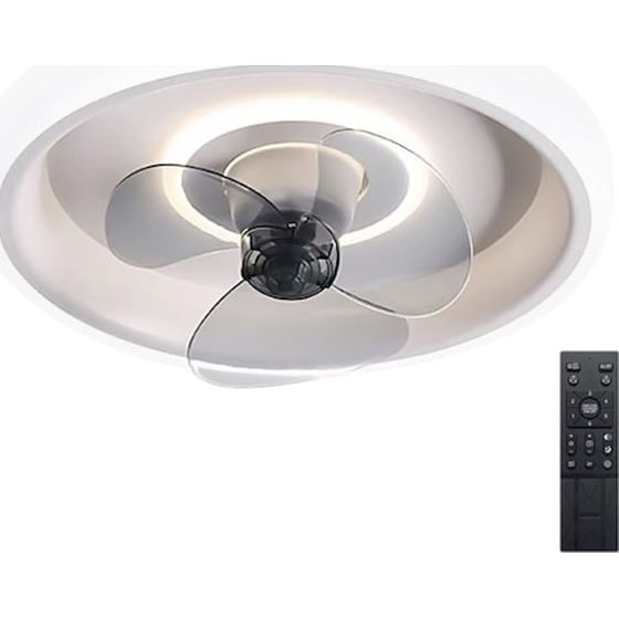 POWERTECH HLL-0107 80W 44 cm με Φως και Τηλεχειριστήριο Ανεμιστήρας Οροφής image 0