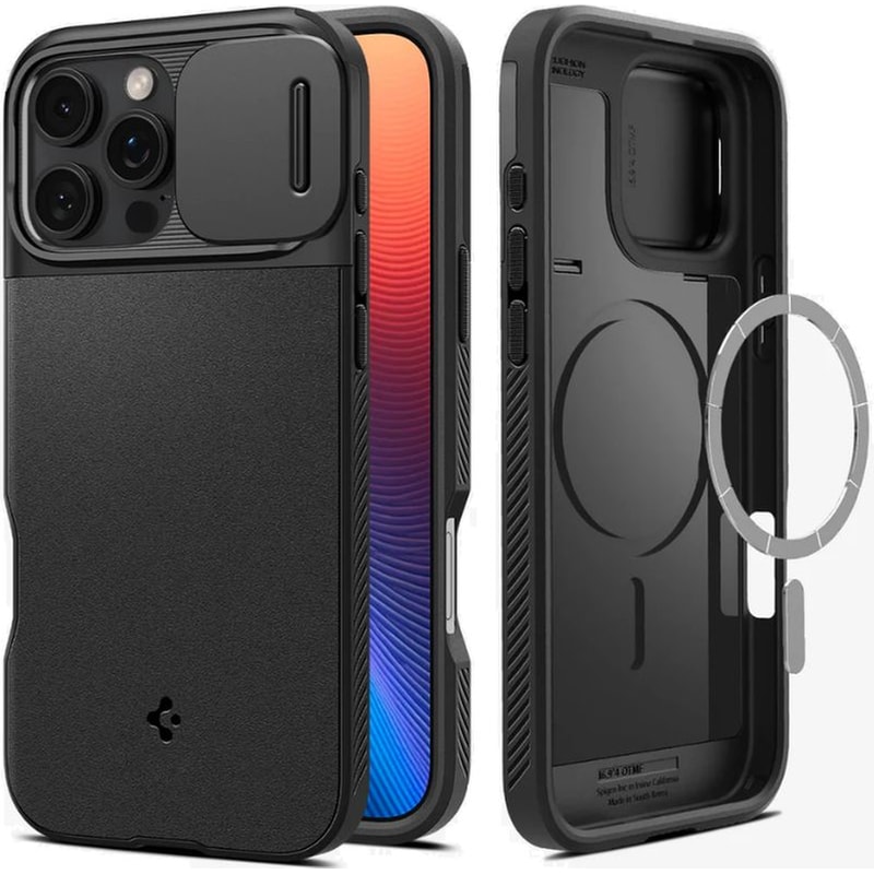 Θήκη Apple iPhone 16 Pro Max - Spigen Magfit με MagSafe Και Κάλυμμα για την Κάμερα - Black (ACS08015)