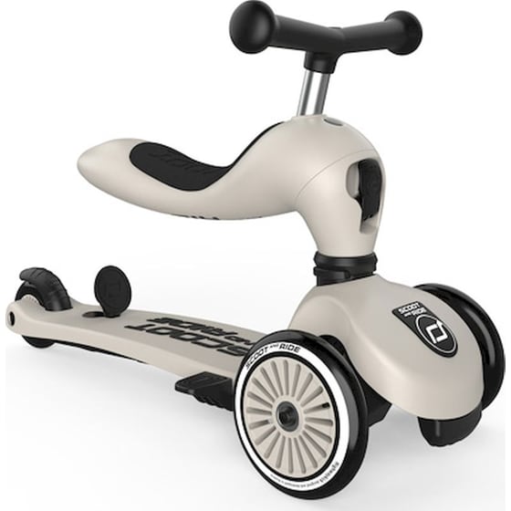 Παιδικό Πατίνι Τρίτροχο Πολυμορφικό 3 σε 1 Scoot & Ride Highwaykick 1 Push and Go με Λαβή Γονέα - Ash image 3