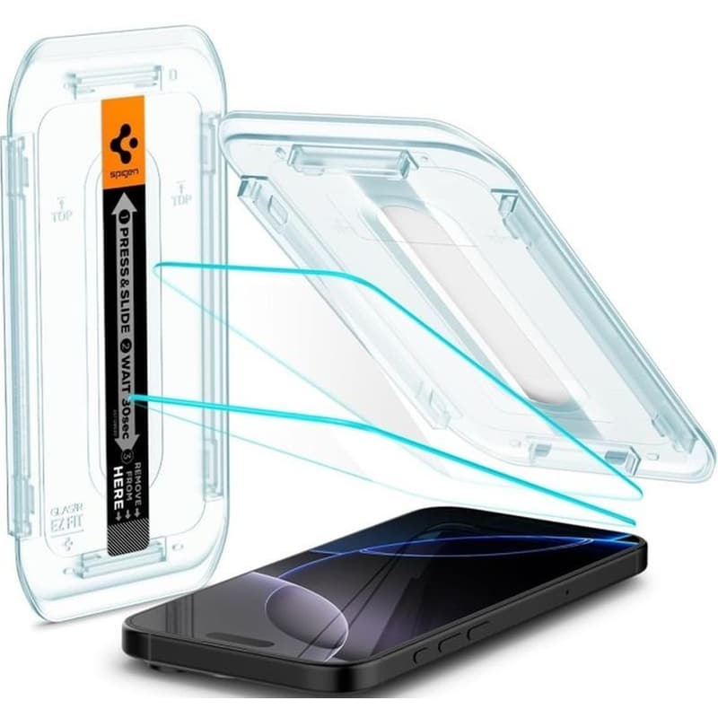 SPIGEN Προστατευτικό οθόνης Apple iPhone 16 Pro - Spigen Tempered Glass Sensor Protected Glas.tr Ez Fit Οθόνης 9h