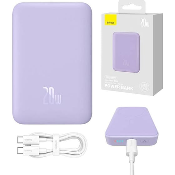Powerbank Baseus με Magsafe 10000mAh - Μωβ image 0