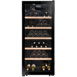 LA SOMMELIERE LS117BLACK για 121 Μπουκάλια Μαύρο Συντηρητής Κρασιών
