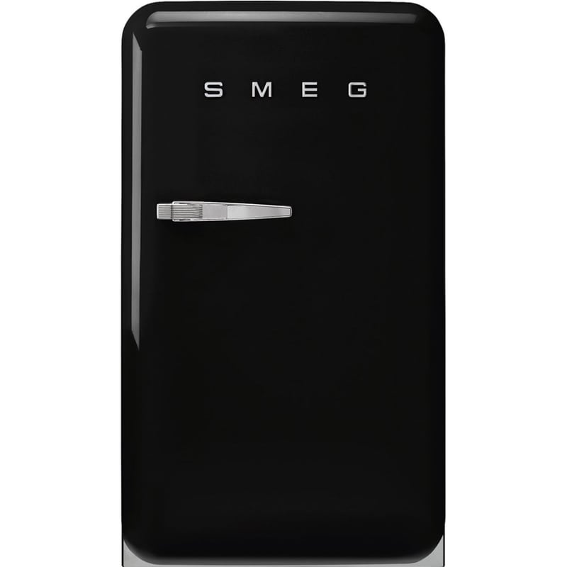 SMEG SMEG FAB10RBL6 με Δεξί Άνοιγα Πόρτας 122 Lt Μαύρο Ψυγείο Μονόπορτο