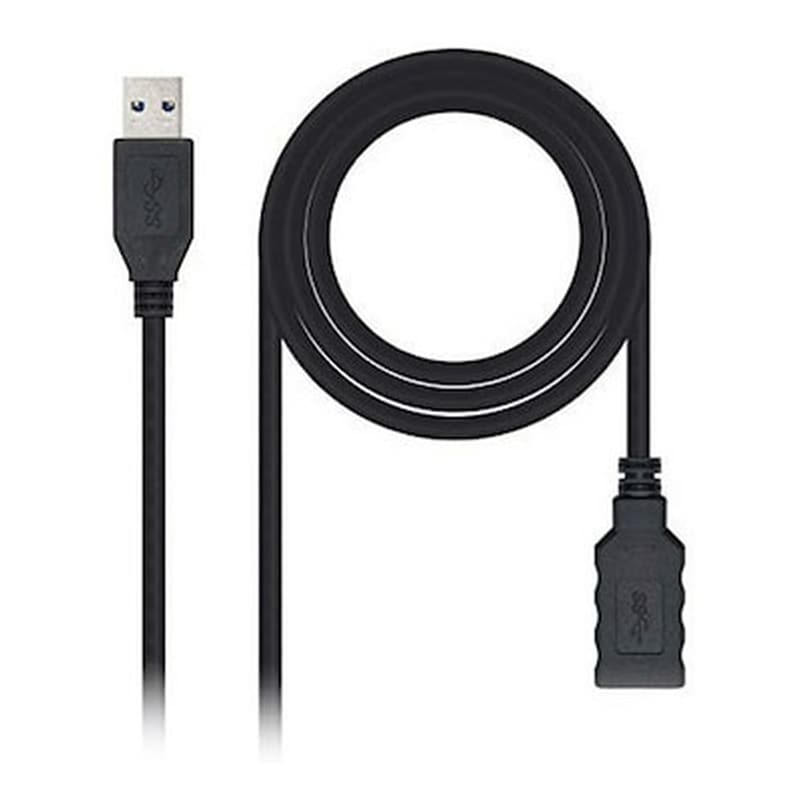 NANOCABLE Καλώδιο Usb 3.0 A Σε Usb A Nanocable 10.01.0902bk 2 M Nanocable