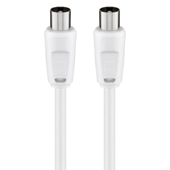 GOOBAY CABLE ANTENNA RF M-M 5m WHT image 0