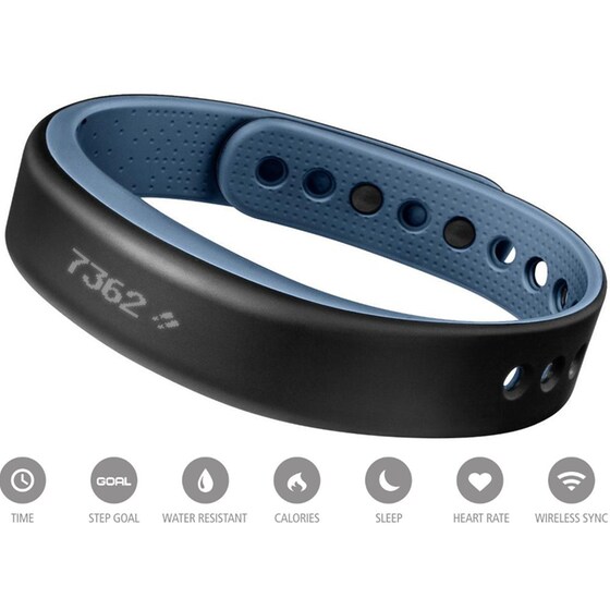 Activity Tracker Garmin VivoSmart Small Wristband Μπλε image 1