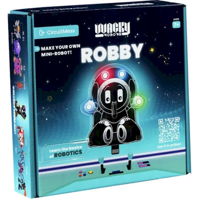 Circuitmess Wacky Robots – Robby (cm-wrrobby) Συναρμολογούμενο Mini Robot Εισαγωγικό Στις Αρχές Του Stem