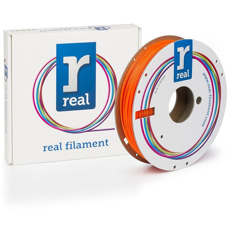 Real PETG 3D Printer Filament - Translucent Orange - Spool Of 0.5kg - 1.75mm