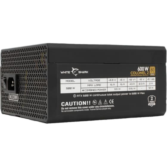 Τροφοδοτικό Υπολογιστή White Shark Olonel-2 Bronze 600W - Μαύρο image 3