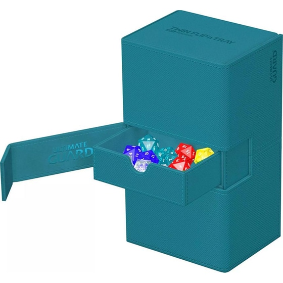 Ultimate Guard Twin Flip`n`tray 200+ Xenoskin Monocolor Petrol image 2