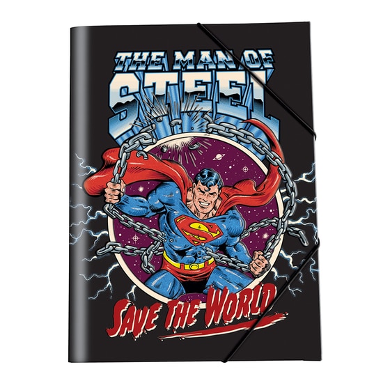 Φάκελος Πρεσπάν Graffiti με Λάστιχο A4 Superman image 0