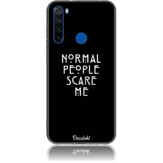 Normal People Scare Me Phone Case Design 50051  -  Xiaomi Redmi Note 8  -  Soft Tpu Case image 0