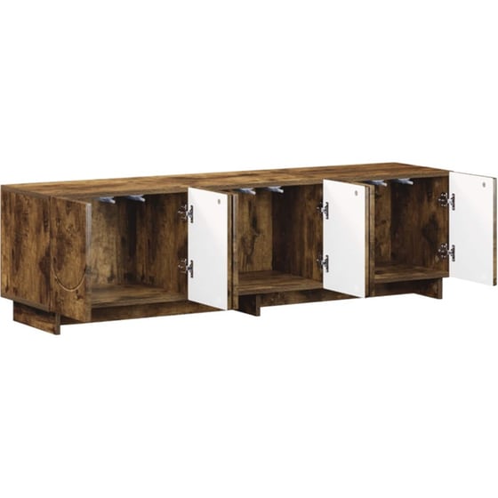 Βάση Τηλεόρασης VidaXL 140x34.5x40 cm - Καπνισμένο Ξύλο Δρυός image 1