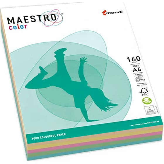 Mondi Maestro Color Φωτοαντιγραφικό Χαρτί Πολύχρωμο A4 80gr 250 φύλλα image 0