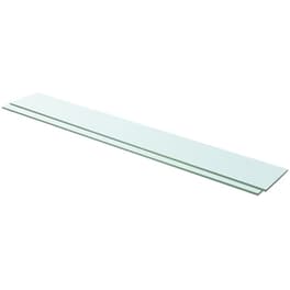 Ράφια Τοίχου VidaXL Πάνελ από Γυαλί  100x15 cm 2 Τμχ - Διάφανο