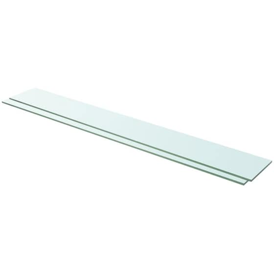 Ράφια Τοίχου VidaXL Πάνελ από Γυαλί  100x15 cm 2 Τμχ - Διάφανο image 0