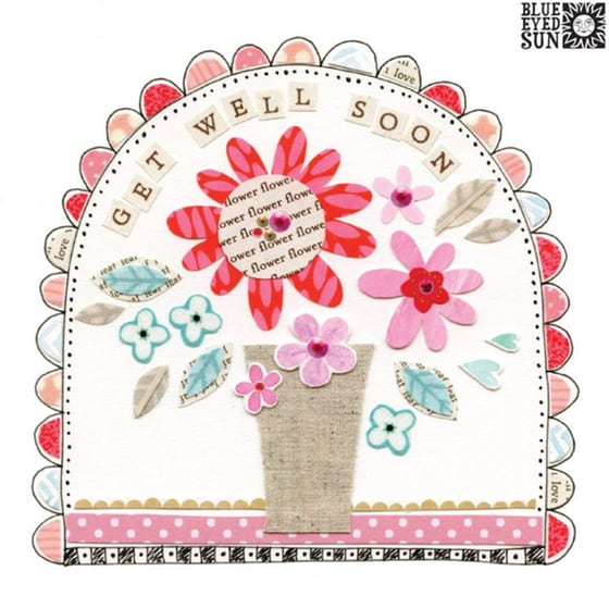 Ευχετήρια Κάρτα Περαστικά Get Well Soon 15.5 x 15.5 cm image 0