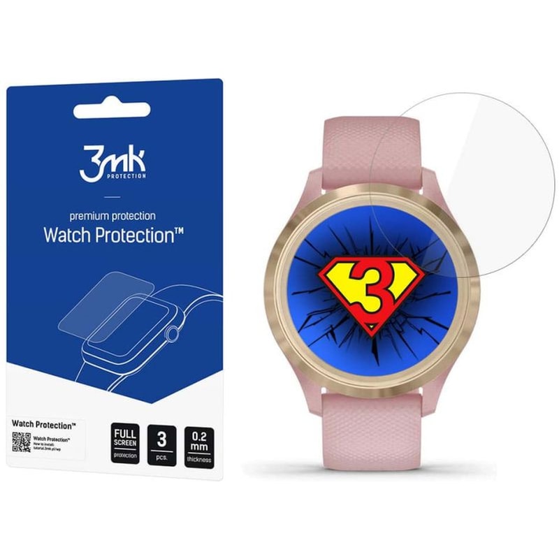 3MK Προστασία Οθόνης 3MK Watch ARC για Garmin Vivomove 3s (3τμχ)
