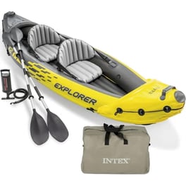 Καγιάκ Φουσκωτό Διθέσιο Intex Explorer K2 312cm - Κίτρινο/ Γκρι