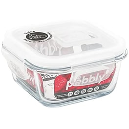Φαγητοδοχείο Pebbly Γυάλινο 320ml - Διάφανο