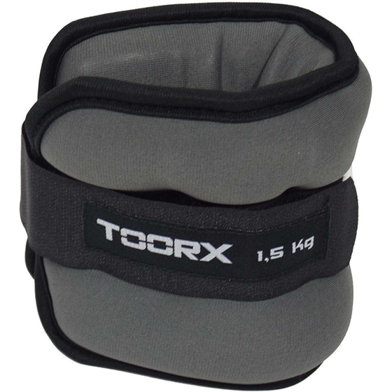 Βαράκια Άκρων 2 x 1.5kg Σταθερού Βάρους Toorx AHF-073 από Νεοπρένιο - Γκρι/Μαύρο image 0