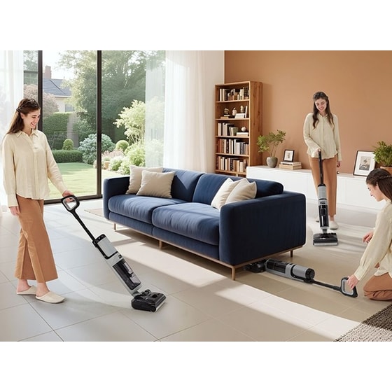 TINECO Floor One i5 Stretch Plus 0.8 L Μαύρo Wet & Dry Σκούπα Stick image 9