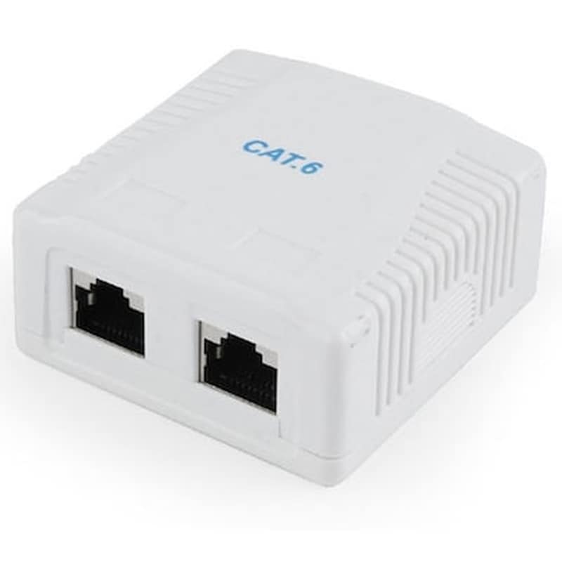 Cablexpert Cat6 Ftp 2-port Surface Mount Box Ncac-2f6-01 CABLEXPERT