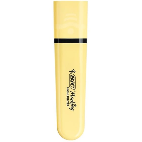 Μαρκαδόρος Υπογράμμισης Bic Flat Pastel Κίτρινο 1.2 mm image 0