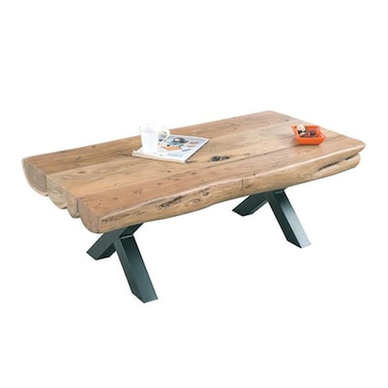 Τραπέζι Σαλονιού Woodwell C20153 από Φυσικό Ξύλο Ακακία 118x60x40cm - Καφέ